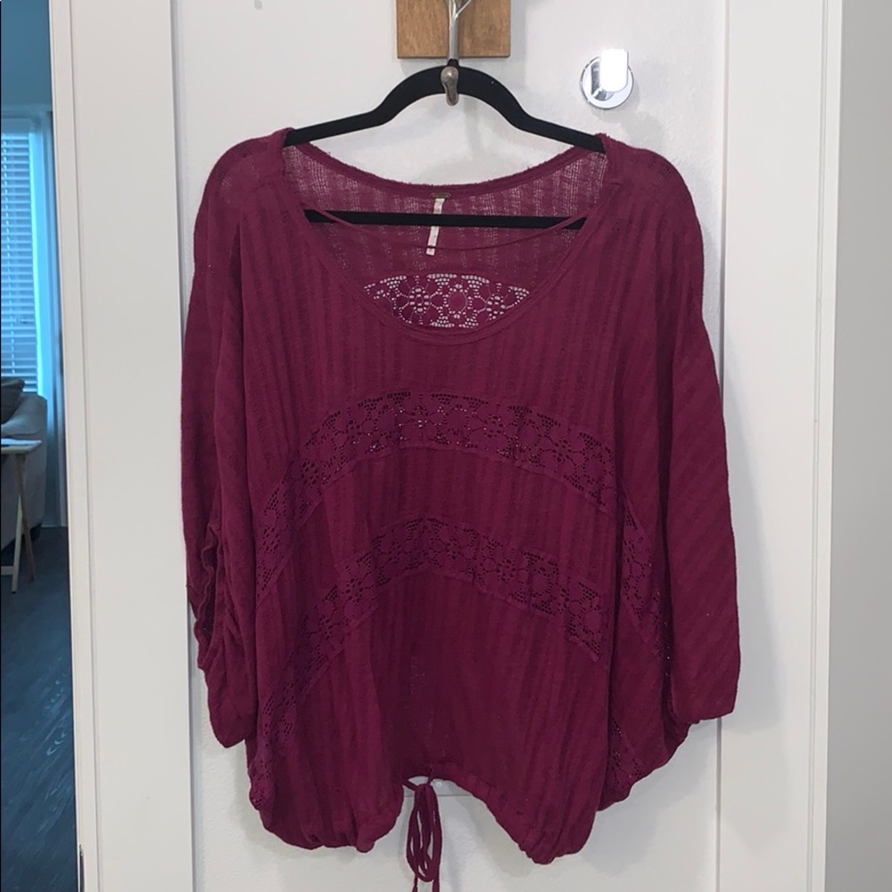 Free People batwing/dolman sleeve top xs